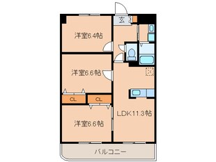 エレガンスマルフクの物件間取画像